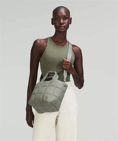 lululemon quilted grid crossbody bag dupe